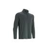 Solid Color Print Half-Zip Outdoor Training Sports Stand Collar Long Sleeve Raglan T-Shirt Men Tops Grey 1378991-012