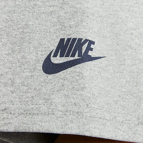 Nike Мужская футболка с мультяшным логотипом бренда, в американском ретро-стиле, с коротким рукавом, серая