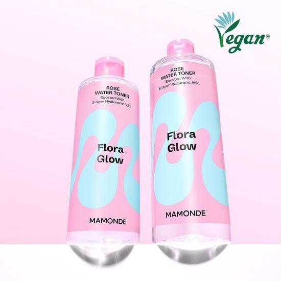 Mamonde Тоник с розовой водой Flora Glow 500 мл