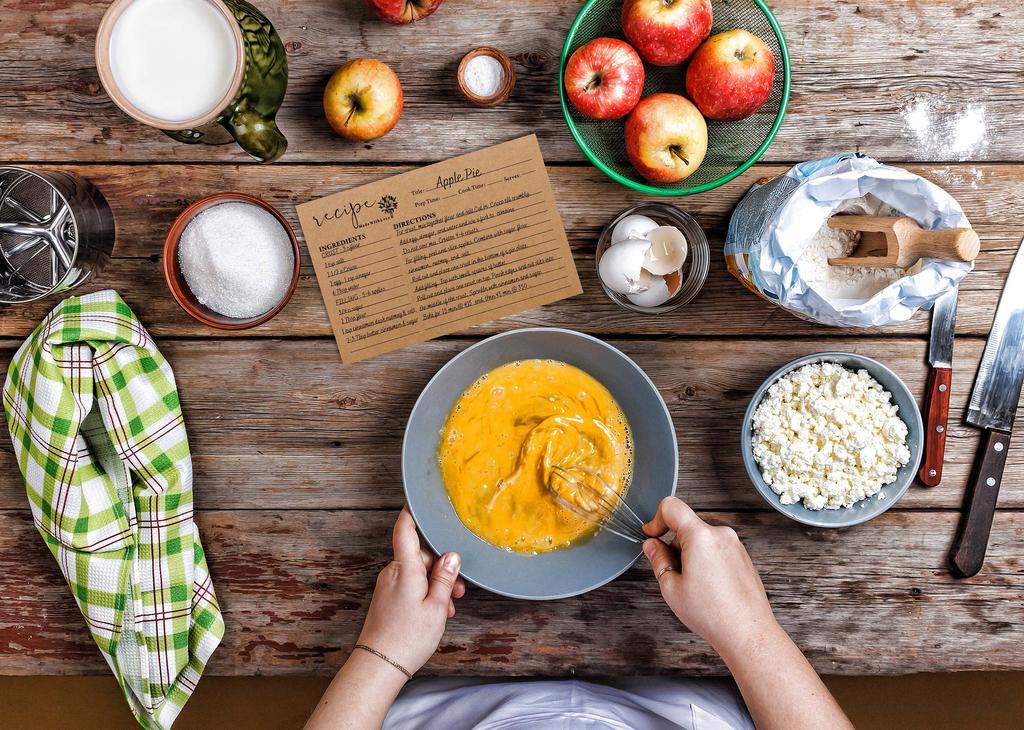 Inkdotpot Карточки с рецептами 4x6 дюймов (Набор из 50) , Толстые двухсторонние карточки премиум-класса - белые карточки для заметок с рецептами в современном стиле