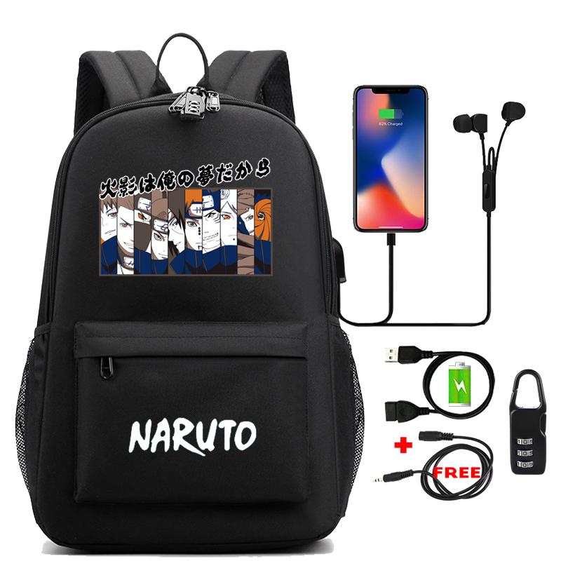 Рюкзак в стиле аниме «Снова в школу», рюкзак, студенческий школьный рюкзак для мужчин и женщин, USB-рюкзак для отдыха, дорожный рюкзак для подростков, сумки для мальчиков и девочек