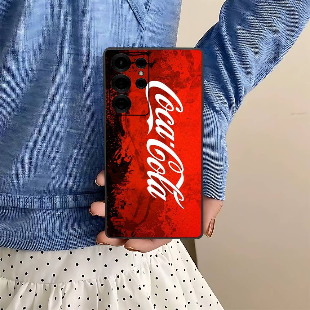 Модный чехол для телефона с логотипом C-Coca C-Cola для Samsung S 24 Fe 25 Ultra Plus 20 Lite 21 30 22 23 24 22 Ultra 5G Fundas