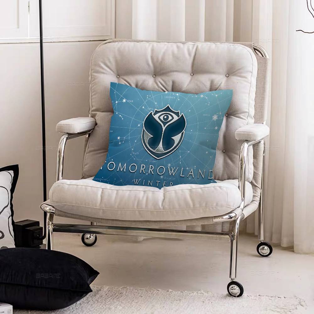 TTomorrowlands Music Logo Personalized Pillow Dust Cover Bedroom Kids Party Decoration Pillowcase Birthday Children Gift