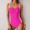 Sexy Women One Piece Swimsuit Female Swimwear Monokini Swimming Suit Beachwear High Waist Patchwork Bathing Suit