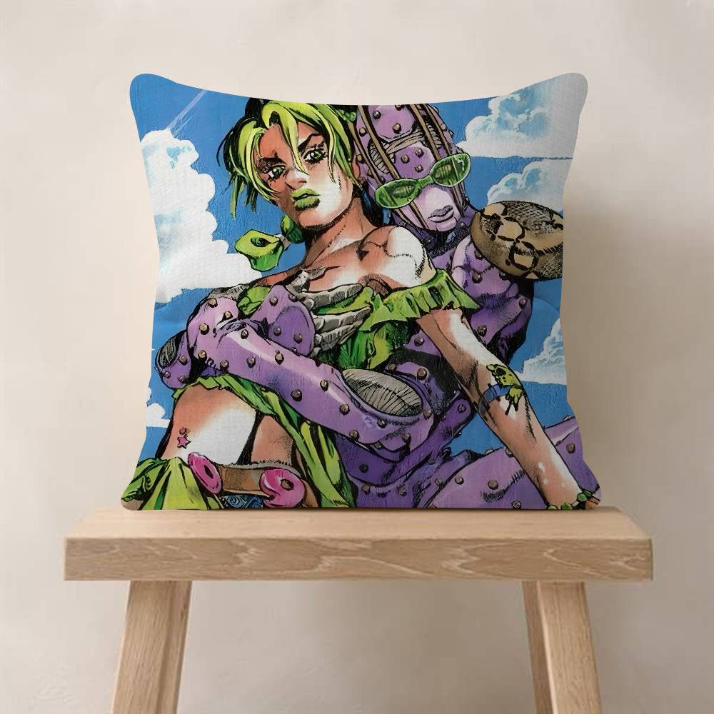 Японская Манга JoJo Bizarre Adventure Офисная Подушка Наволочка Автомобильная Наволочка на Подушку 45X45СМ Наволочка на Подушку для Спины Подушка для Дивана