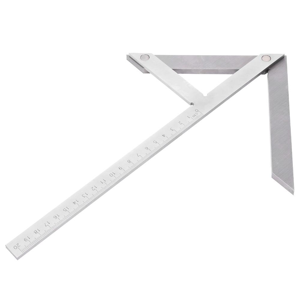 Stainless Steel Center Finder Tool High Accuracy Measuring Tool Woodworking Ruler Tool Woodworking