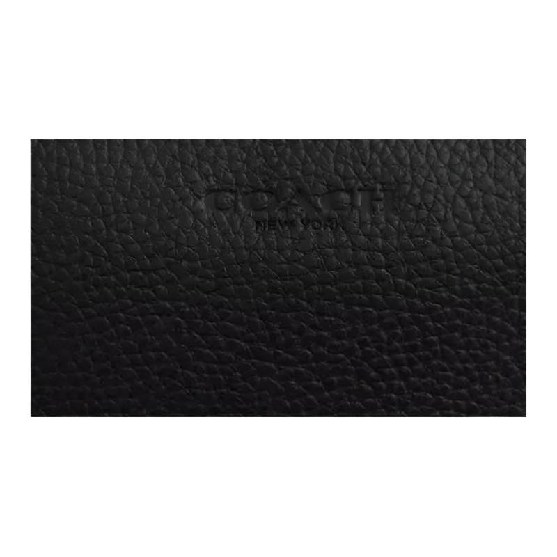 COACH Finlay 21 detachable shoulder strap with zipper closure, cow leather crossbody bag, small size, men's, matte and silver