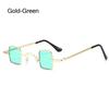 Metal Frame Small Square Sunglasses Candy Color Mini Sunglasses Punk Sun Glasses  for Women & Men