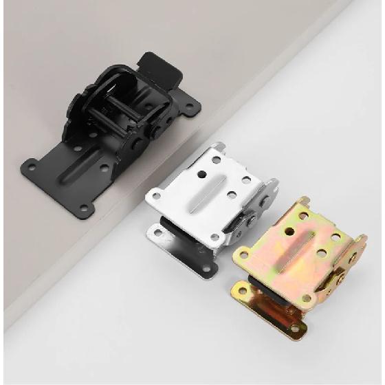 4Pcs Foldable Bracket Self-Lock Hinge Hardware with Screw Lock Extendable Support for Table Leg Bed Foot Workbench
