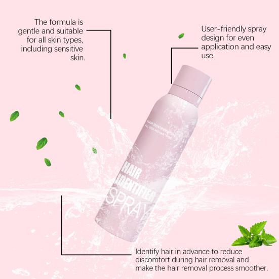 Hair Identifier Spray for Face Shaving Skin Body All-Natural Plant Extracts Moisturizing Facial Shave Hair