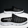 Summer Mens Casual Shoes Hollow Out Loafers Outdoor Mesh Flats Breathable Moccasins Comfy Sneakers Cool Muller Shoes Half Shoes