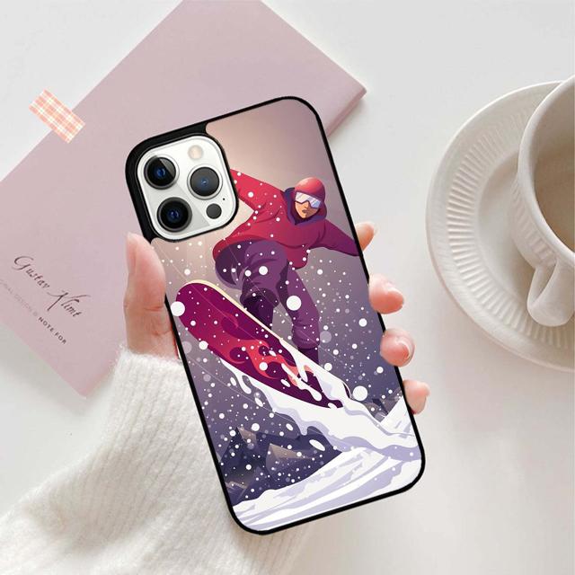 Чехол для телефона Ski Neige Snowboard для iPhone 17 Air 15 16 16e 11 12 13 14 Pro Max Чехол для iPhone 17 Air Max Plus coque Fundas