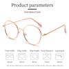 Fashion Vintage Men Women Metal Frame Glasses Photochromic Retro Oversized Round Circle Eyeglasses Outdoor Driving Eyewear