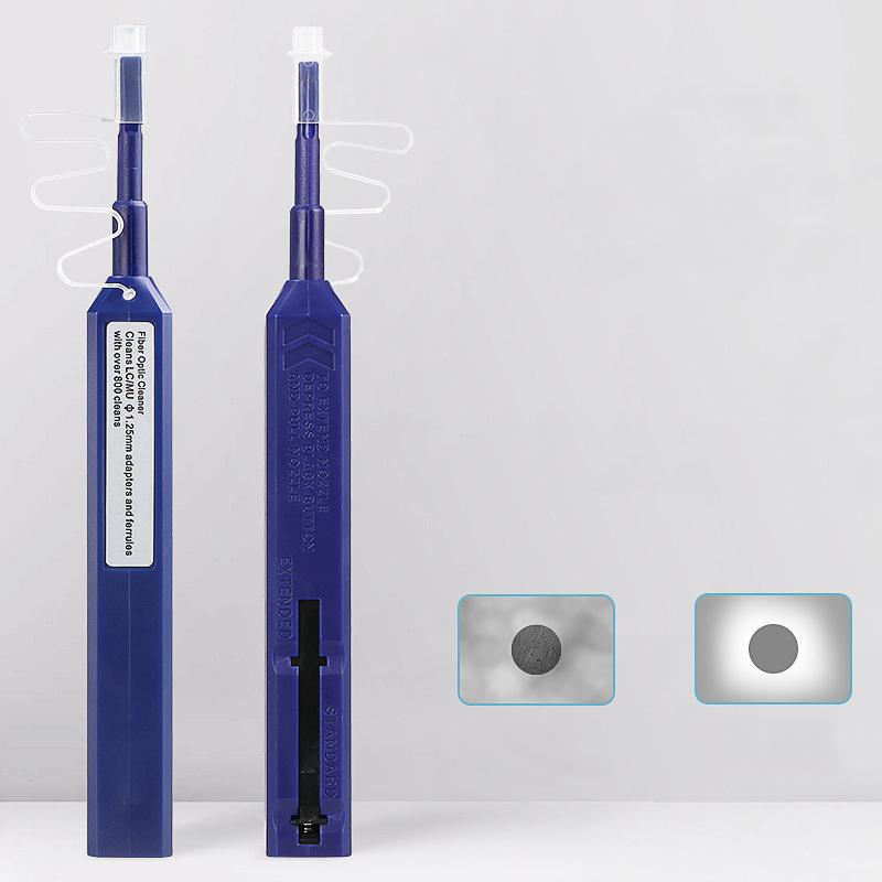 Ручка для чистки оптоволокна в один клик Очиститель оптического разъема Lc/Mu 1,25 мм