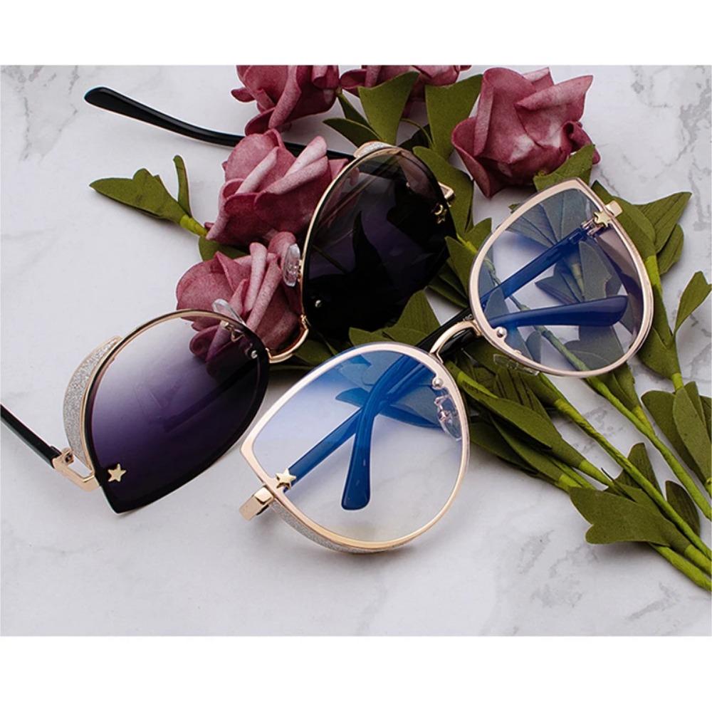 Сексуальные женские солнцезащитные очки «кошачий глаз» высокого качества, модные брендовые солнцезащитные очки без оправы, женские солнцезащитные очки óculos, винтажные