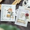 Memo Pad Vintage Style DIY Floral Printing Classic Label Material Literature Journal Pad Office Supplies