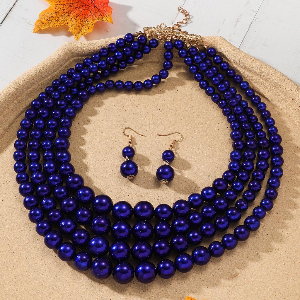 Модная личность Длинное ожерелье из бусин Цепочка для свитера