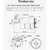 GB37-520 High-torque Motor with Controller  DC 12V 24V Adjustable Speed Forward CW/CCW Smart Home Robot Metal Electric Motor