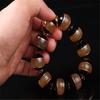 20mm Natural Agate Chalcedony Inlaid Beaded Bracelet Chinese Style Handmade Unisex Jewelry Gift