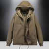 Пальто с капюшоном из овечьей шерсти с хлопковой подкладкой Мужская флисовая утолщенная свободная куртка с хлопковой подкладкой Куртка из чистого хлопка Молодежная повседневная куртка с хлопковой подкладкой