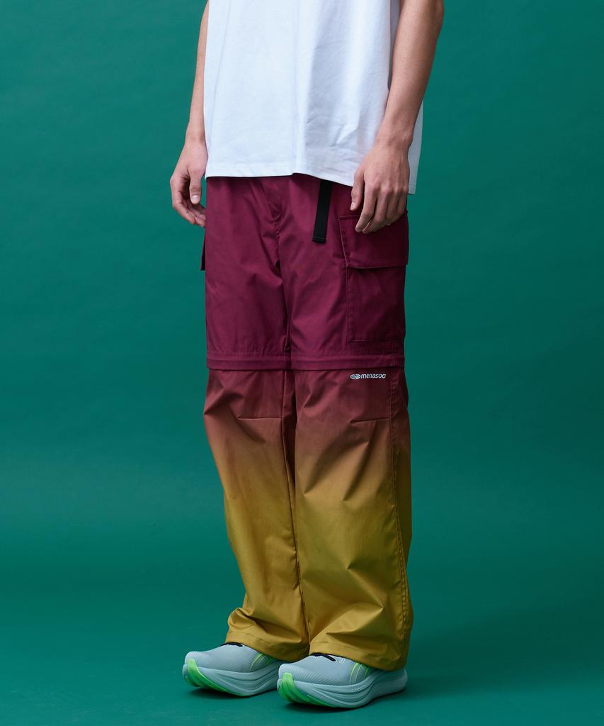 Minasu Gradient Convertible Hiking Pants_Red