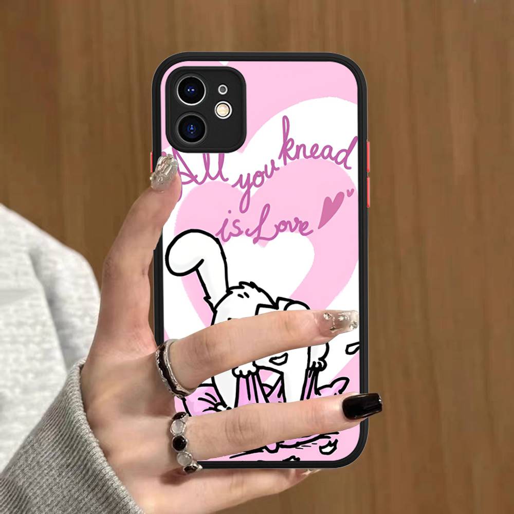 S-Simons-Cute-Cat For IPhone Air 16 15 14 Plus 13 12 11 Pro Max Matte Cover Jelly Shockproof Phone Case