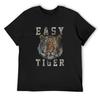 Easy Tiger выцветшая повседневная шикарная футболка с принтом для женщин летний топ винтажная аниме-рубашка мужские футболки с графикой хип-хоп