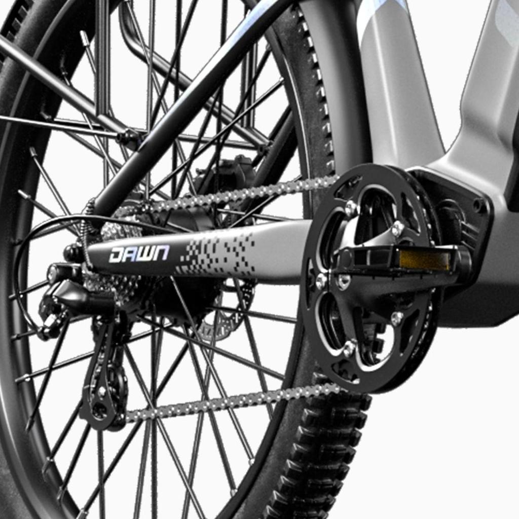 Cysum Speedy 27-дюймовые внедорожные шины Электрический велосипед с сиденьем для буксировки Мотор 500 Вт Аккумулятор 48 В 14 Ач Шины для езды по бездорожью Электровелосипед Горный электрический велосипед