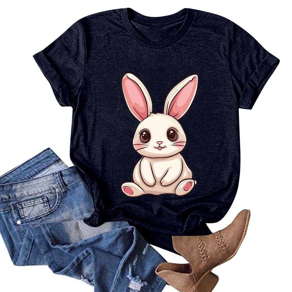 Женская модная повседневная футболка с круглым вырезом и принтом, пуловер с короткими рукавами, топ