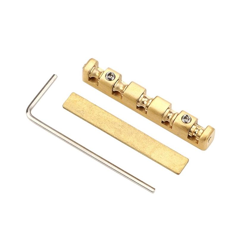 5 String Basses Nut Height Adjustable Brass Roller Nut Split Regulation Part