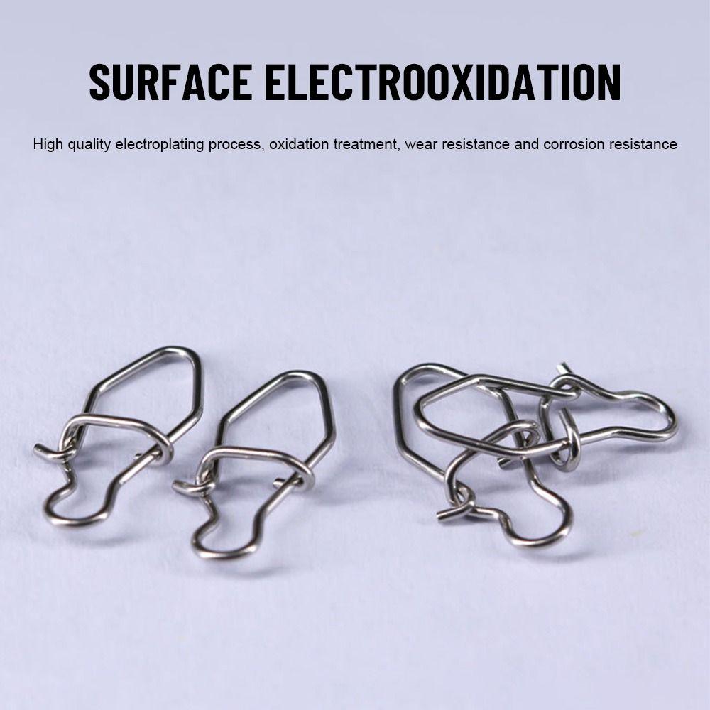 New Durable Line tackle Fast lock Fishing Hanging Snap Barrel Swivel Oval Split Rings Connector