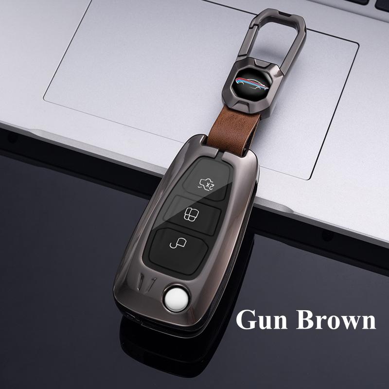 Высококачественный металлический автомобильный складной чехол для ключей, сумка-брелок для Ford Focus C-Max S-Max Galaxy Mondeo Ranger Transit Tourneo, индивидуальный протектор