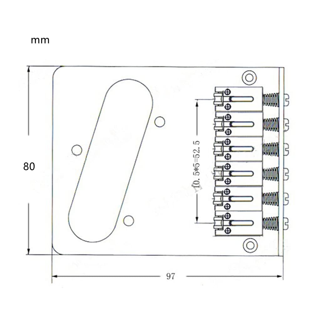 6-струнная седло регулятор громкости бридж пластина для электрогитары Fender Tele