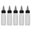 30ml New White Twist Cap Empty Plastic Tattoo Ink Pigment Makeup Clear Transparent Bottle