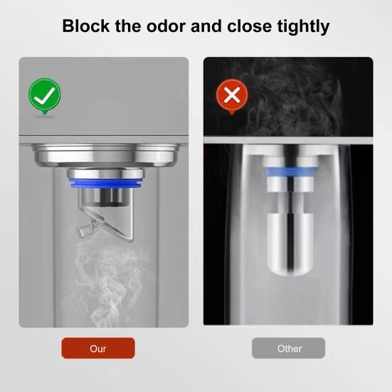 Odor Proof Floor Drain Anti-overflow One Way Valve Seal Sewer Drain Cover Easy Install Bathroom Drain Core for Backflow Prevention And Odor Control