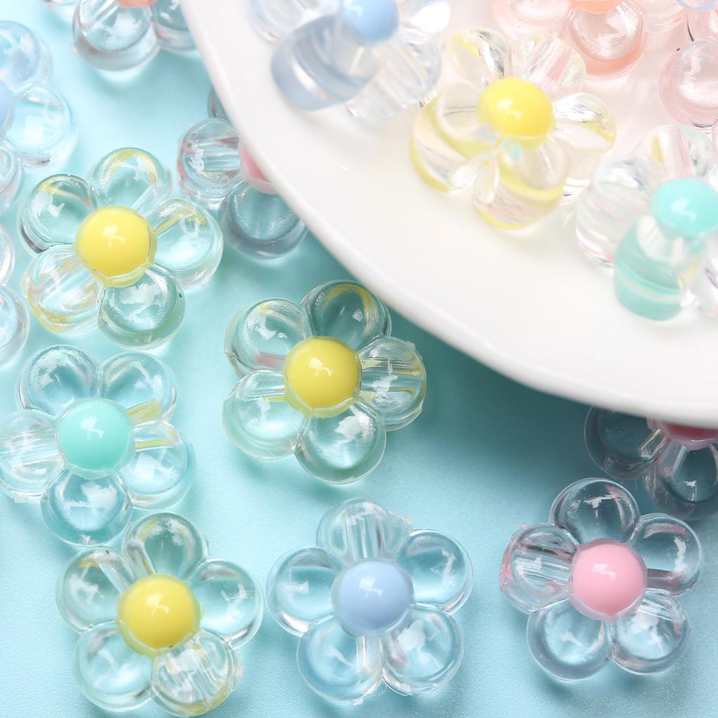 Jar Heart Plum Beads Fashion Handmade Material Jewelry Making About40pcs Clear/Matte DIY Necklace Bracelet