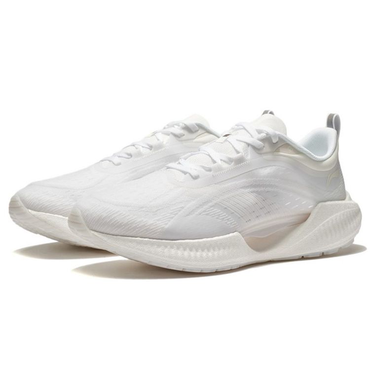 Li-Ning Суперлегкие 19 нескользящие износостойкие низкие кроссовки для бега мужские кроссовки стандарт-белый ARBS001-10