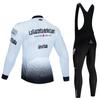 Tour Of Italy Мужской велокомбинезон с длинным рукавом для езды на велосипеде, зимние теплые штаны для езды на шоссейном велосипеде с длинным рукавом для езды в холодную погоду