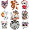 Animal Patch Catoon Iron On Transfer Patches Heat Transfer Vinyl Patches Thermal Sticker Stickers On Baby Clothes