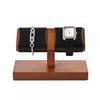 Papten Watch Wooden Watch For 2 Suitable for SM21503 Stand, Stand, Watches, Luxury, Stylish, Display, Storage, Photography, Gifts, Etc. (Black)
