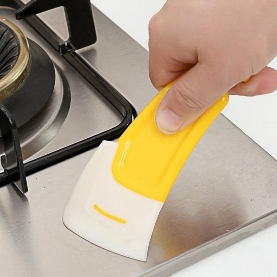 1/2Pcs Kitchen Silicone Soft Scraper Dining Dirty Fry Pan Dish Pot Cleaning Spatula Washing Tools Kitchen Gadgets