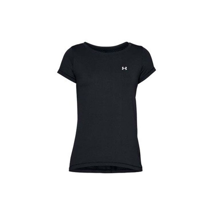 Under Armour Футболка с круглым вырезом HeatGear Armor Logo Print, женские топы, черная 1328964-001