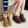 Snow Boots Women's Winter New Velvet Thickened Fur Integrated Lamb Wool Cotton Shoes Children's Warm Short Boots