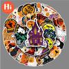 100 Halloween Graffiti Stickers, Cross-border Cartoon Holiday Stickers, DIY Phone Case, Suitcase Stickers, Waterproof