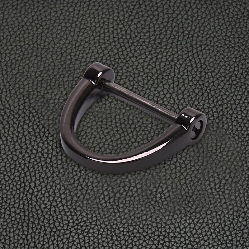 Автомобильный брелок с толстым стержнем, классический держатель для ключей в форме подковы в форме буквы D