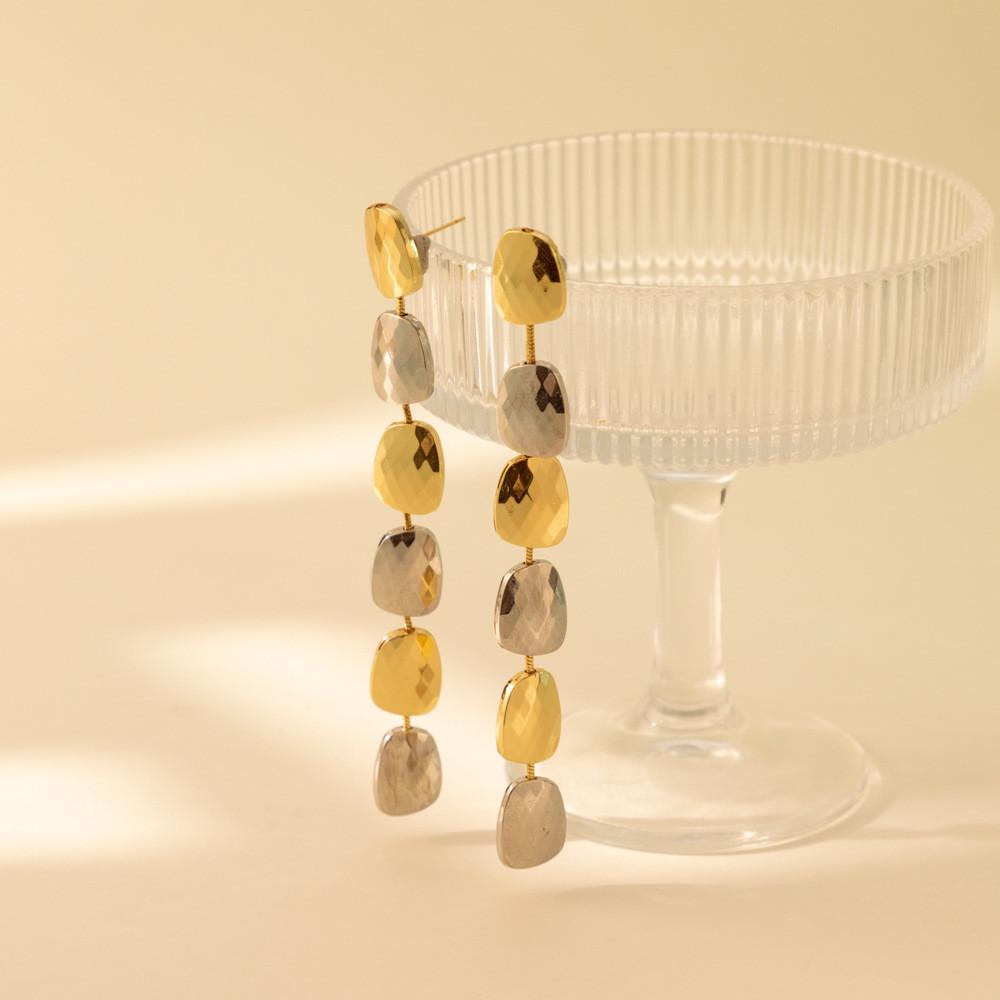 Fashionable Geometric Alloy Earrings For Women Chic Street Style 2023