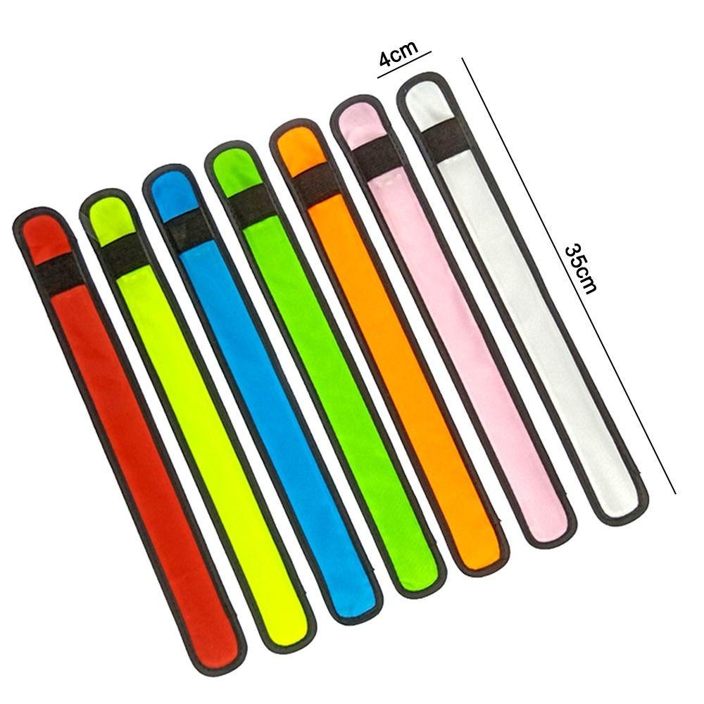 Snap Slap Design Slap Bracelet Polyester Glow Wristband Adjustable Fit LED Armband Party Cheer