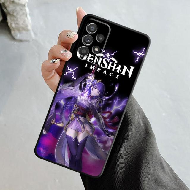 Чехол Genshin Impact Aether Lumine с рисунком для Samsung Galaxy A14 A73 A53 A71 A51 A31 A33 A22 A12 A21s A13 A32 A52s A72 A52 A23