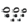 Metal Hardware Useful Cable Fasteners Rubber Lined P Clips Wiring Hose Clamp Pipe Mounting Fix