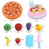 Simulated Kitchen Cutting Food Toys Cooking Pretend Play Plastic Parent-child Interaction Color Cognition Birthday Gift TMZ